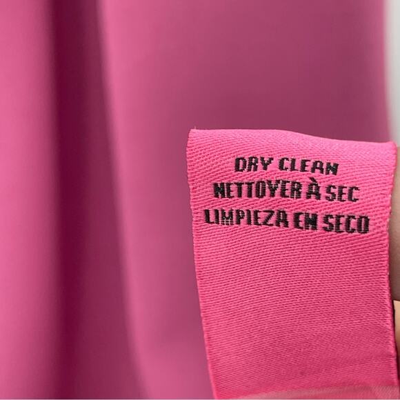 Betsey Johnson Mauve Pink Scuba Crepe Midi Dress with Shoulder Bow Dress Size 8 - Picture 14 of 14